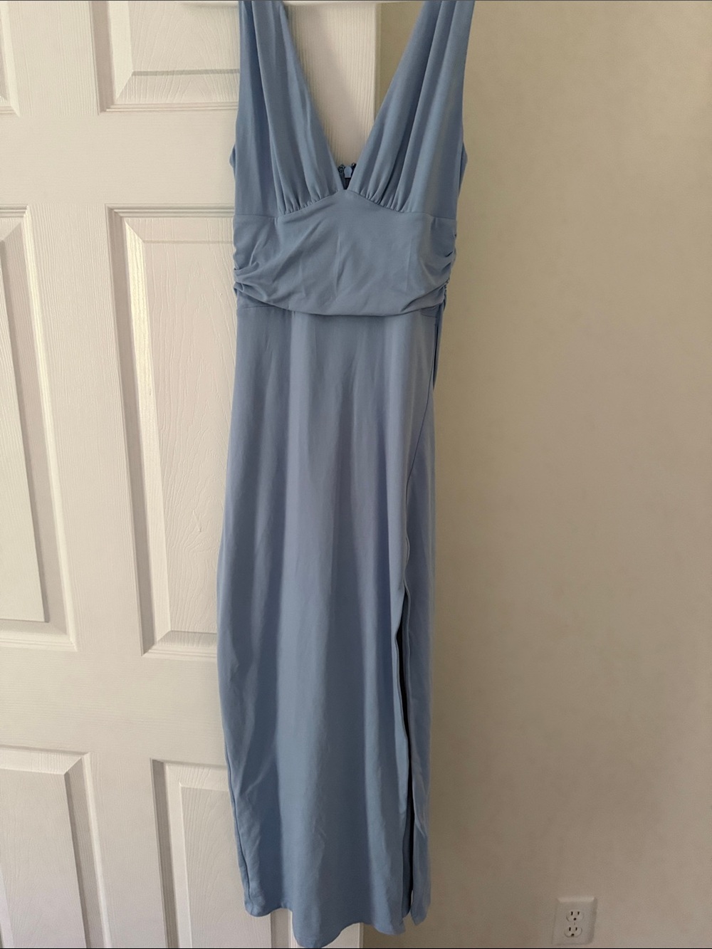 Aritzia Light Blue Midi Dress